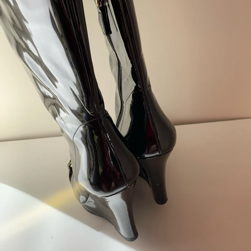 Gucci Patent horse bit tall boots - Picture 11 of 16